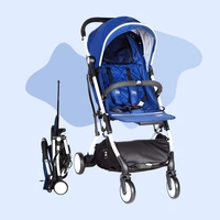 MEE MEE PREMIUM PORTABLE BABY STROLLER PRAM WITH COMPACT TRI-FOLDING TROLLEY