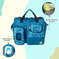 MEE MEE TRAVEL DIAPER BAG WITH MULTIPLE POCKETS | MULTIFUNCTIONAL BABY AIRPORT LUGGAGE BAG WITH 7 POCKETS & CHANGING MAT