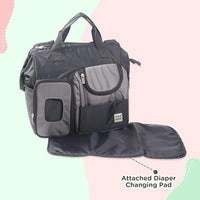 MEE MEE TRAVEL DIAPER BAG WITH MULTIPLE POCKETS | MULTIFUNCTIONAL BABY AIRPORT LUGGAGE BAG WITH 7 POCKETS & CHANGING MAT