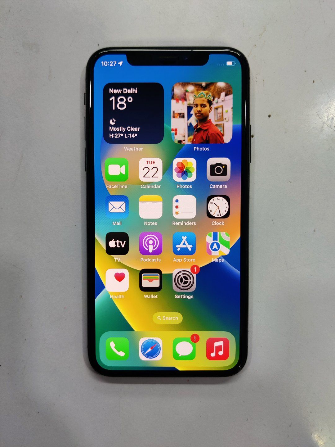 iPhone X 256GB バッテリー最大容量100%