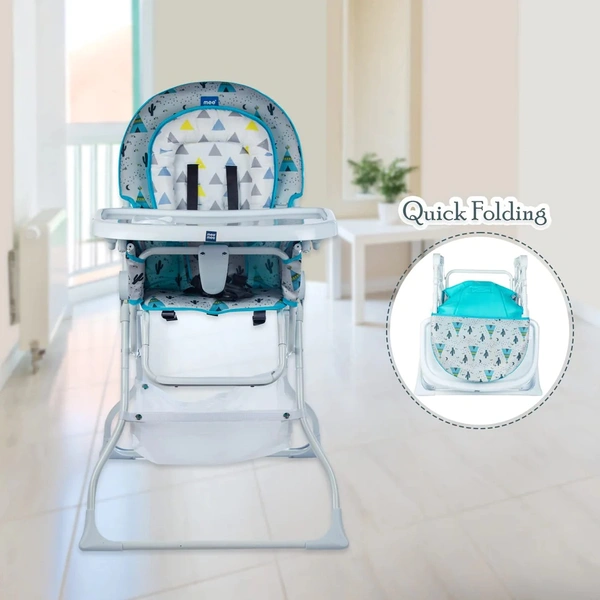 MEE MEE ULTRA SLEEK PORTABLE BABY HIGH CHAIR WITH ADJUSTABLE FEEDING TRAY