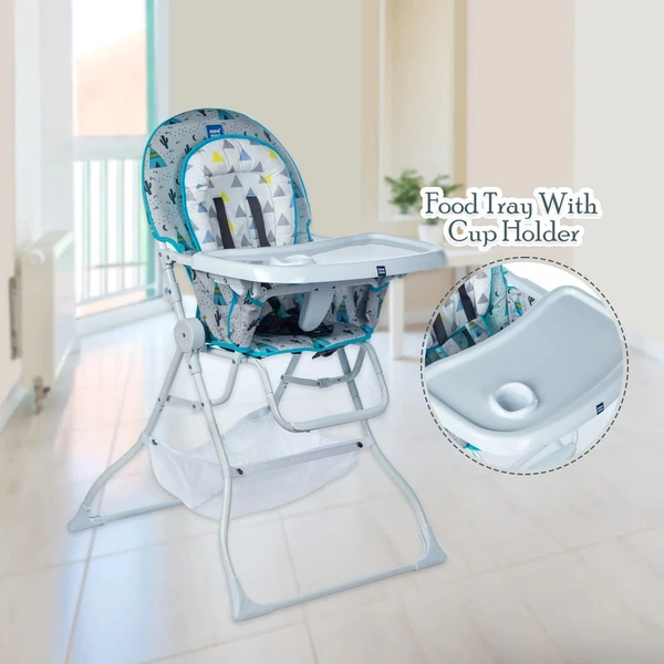 MEE MEE ULTRA SLEEK PORTABLE BABY HIGH CHAIR WITH ADJUSTABLE FEEDING TRAY