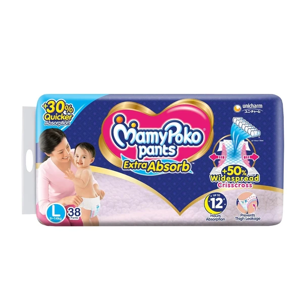 Mamy Poko Pants Extra Absorb - Large_38_U - Large_38_U