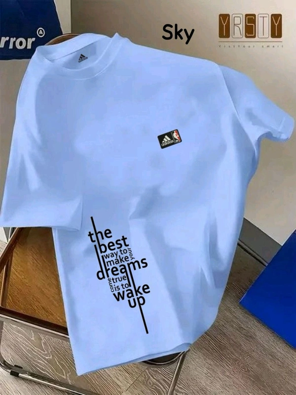 Round Neck Drop Shoulder Tshirt*