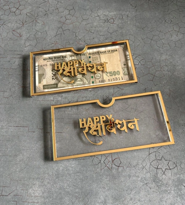 👫Rakhi special 👫
🔹Product : Acrylic Money Envelope