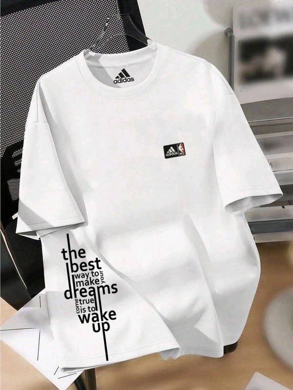 Round Neck Drop Shoulder Tshirt*