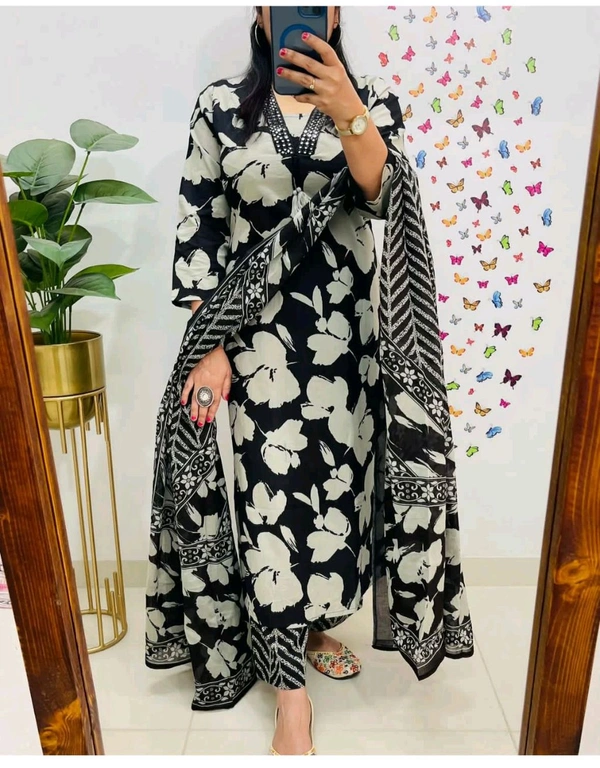 Embroidery Cotton Suit 1