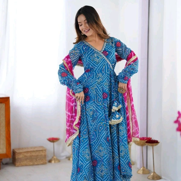 Anarkali Gown And Duppata 1