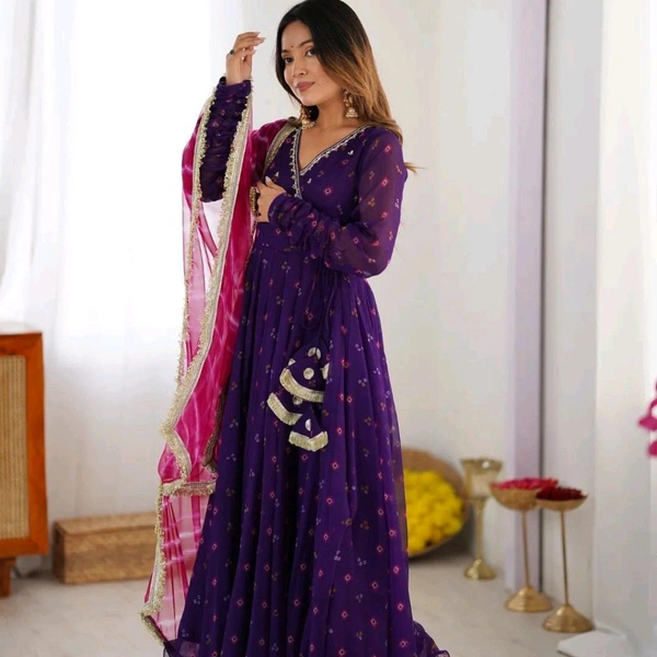 Anarkali Gown And Duppata 2