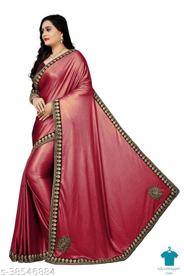 Trendy Attractive Sarees - Free Size (Saree Length Size: 5.5 m, Blouse Length Size: 0.8 m) 
