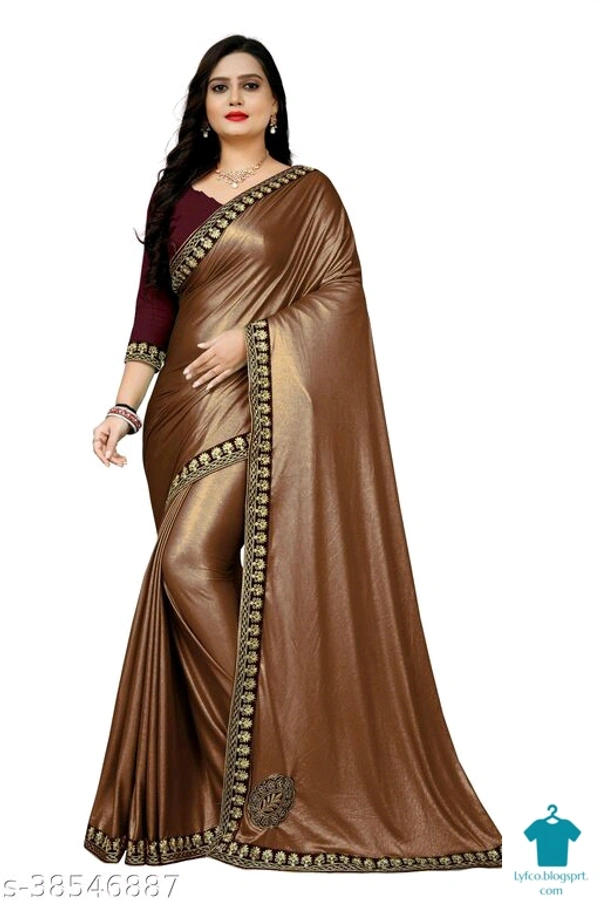 Jivika Sensational Sarees - Free Size (Saree Length Size: 5.5 m, Blouse Length Size: 0.8 m) 