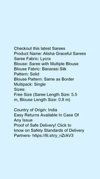 Jivika Sensational Sarees - Free Size (Saree Length Size: 5.5 m, Blouse Length Size: 0.8 m) 
