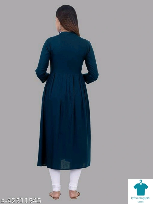 Aagyeyi Fabulous Kurtis*Fabric: RayonSleeve Length: Three-Quarter SleevesPattern: EmbroideredCombo of: Single - Size- XL