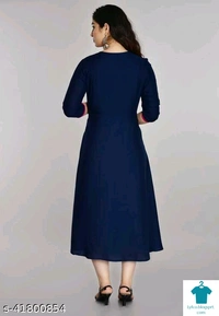 Product Name: *Banita Refined Kurtis*Fabric: RayonSleeve Length: Three-Quarter SleevesPattern: EmbroideredCombo of: Single - size- XXL