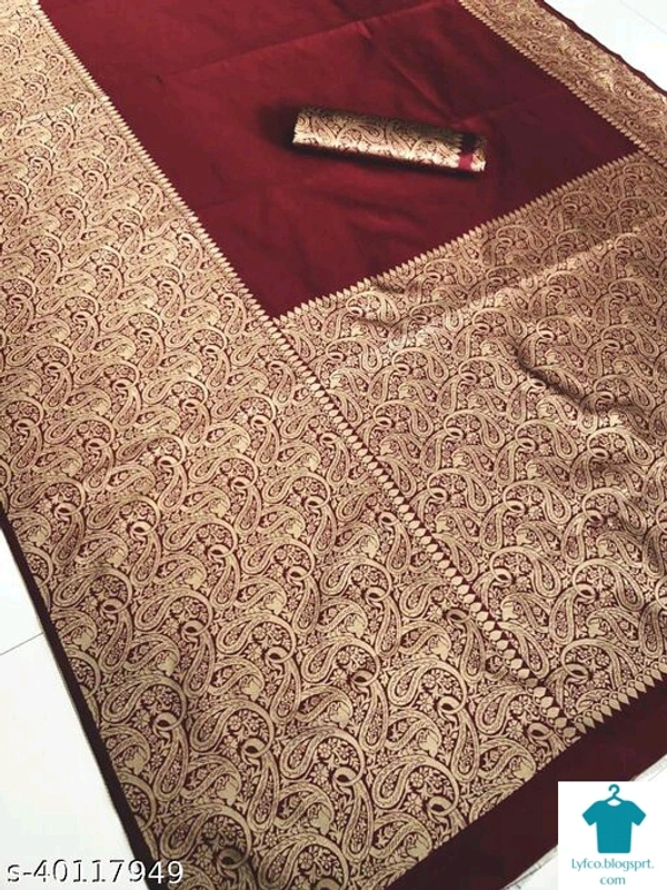 Product Name: *Fancy Jaquard Saree*Saree Fabric: Litchi SilkBlouse: Running BlouseBlouse Fabric: Litchi SilkPattern: SolidBlouse Pattern: Same as BorderMultipack: Single - Free size
