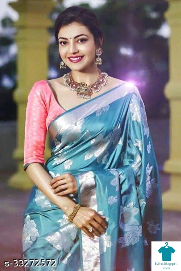 Product Name: *Aagyeyi Sensational Sarees*Saree Fabric: SilkBlouse: Separate Blouse PieceBlouse Fabric: JacquardPattern: Zari WovenBlouse Pattern: Zari WovenMultipack: Single - Free size