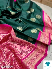 Product Name: *Alisha Voguish Sarees*Saree Fabric: SilkBlouse: Running BlouseBlouse Fabric: JacquardPattern: Zari WovenBlouse Pattern: Zari WovenMultipack: Single - Free Size (Saree Length Size: 5.5 m, Blouse Length Size: 0.8 m)