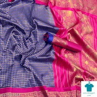 Product Name: *Aagam Voguish Sarees*Saree Fabric: Banarasi SilkBlouse: Separate Blouse PieceBlouse Fabric: Art SilkPattern: Zari WovenBlouse Pattern: SolidMultipack: Single - Free Size (Saree Length Size: 5.5 m, Blouse Length Size: 0.8 m) 