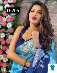 Product Name: *Jivika Sensational Sarees*Saree Fabric: Soft SilkBlouse: Separate Blouse PieceBlouse Fabric: Soft SilkPattern: Zari WovenMultipack: Single - Free Size (Saree Length Size: 5.5 m, Blouse Length Size: 0.8 m) 