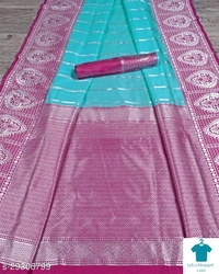 Product Name: *Adrika Fabulous Sarees*Saree Fabric: Kanjeevaram SilkBlouse: Running BlouseBlouse Fabric: Kanjeevaram SilkPattern: Zari WovenBlouse Pattern: Same as BorderMultipack: Single - Free size