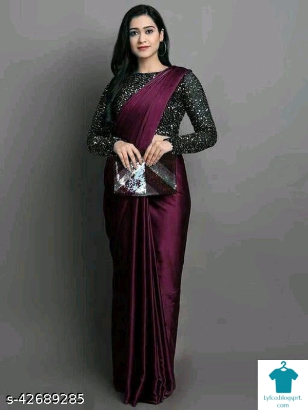 Product Name: *Myra Superior Sarees*Saree Fabric: Satin SilkBlouse: Running BlouseBlouse Fabric: GeorgettePattern: Woven DesignBlouse Pattern: EmbroideredMultipack: Single - Free Size (Saree Length Size: 5.5 m, Blouse Length Size: 0.8 m) 