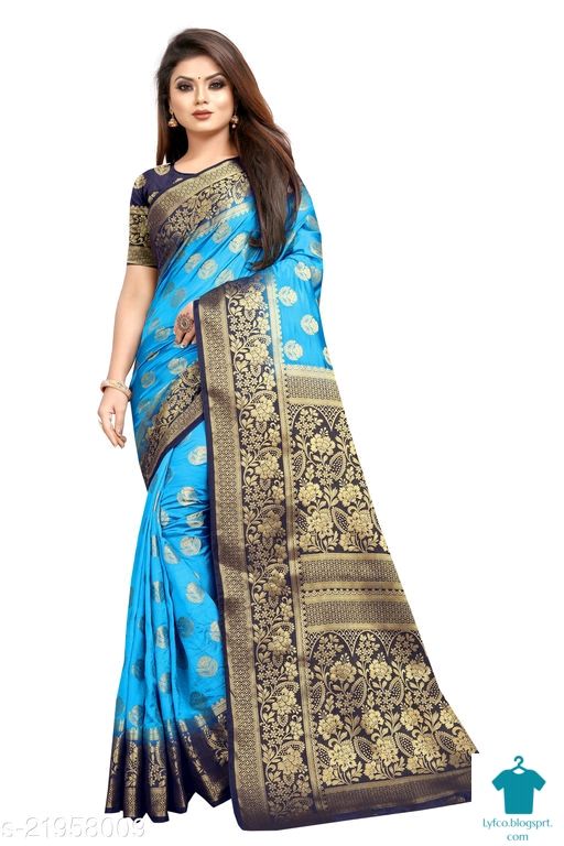 Single Katan Banarasi Silk Saree (adi74523)