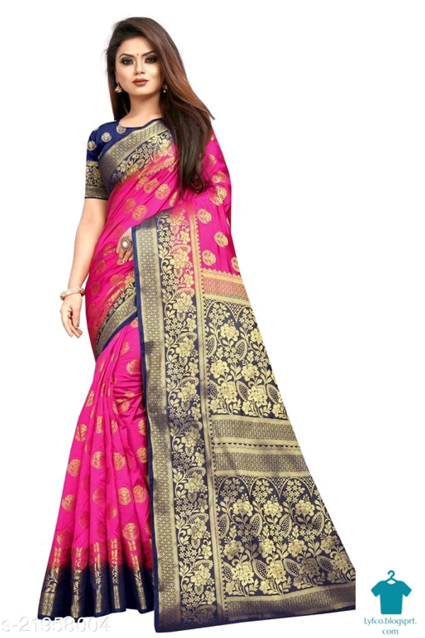 Product Name: *Woven Banarasi Cotton Silk Saree  (Multicolor)*Saree Fabric: Banarasi SilkBlouse: Running BlouseBlouse Fabric: Banarasi SilkPattern: Self-DesignBlouse Pattern: JacquardMultipack: Single - Free size