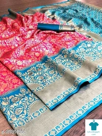 Product Name: *Festive Gorgeous Women's Art Silk  Saree with Blouse*Saree Fabric: Art SilkBlouse: Running BlouseBlouse Fabric: Art SilkPattern: Woven DesignBlouse Pattern: SolidMultipack: Single - Free Size (Saree Length Size: 5.5 m, Blouse Length Size: 0.9 m) 
