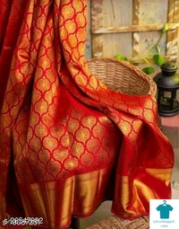 Product Name: *Alisha Refined Sarees*Saree Fabric: Italian SilkBlouse: Separate Blouse PieceBlouse Fabric: Italian SilkPattern: Zari WovenMultipack: Single - Free Size (Saree Length Size: 5.6 m, Blouse Length Size: 0.8 m) 