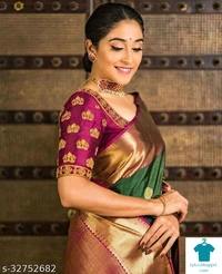 Product Name: *REGINA CASSANDRA STAR ELEGANT DESIGNER SAREE*Saree Fabric: JacquardBlouse: Separate Blouse PieceBlouse Fabric: Banarasi SilkPattern: Zari WovenBlouse Pattern: Same as BorderMultipack: Single - Free size