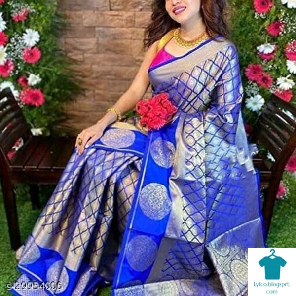 Product Name: *Beautiful Soft Lichi Silk Party Wear Saree for Women*Saree Fabric: Litchi SilkBlouse: Running BlouseBlouse Fabric: Litchi SilkPattern: Zari WovenBlouse Pattern: JacquardMultipack: Single - Free Size (Saree Length Size: 5.5 m, Blouse Length Size: 0.9 m) 