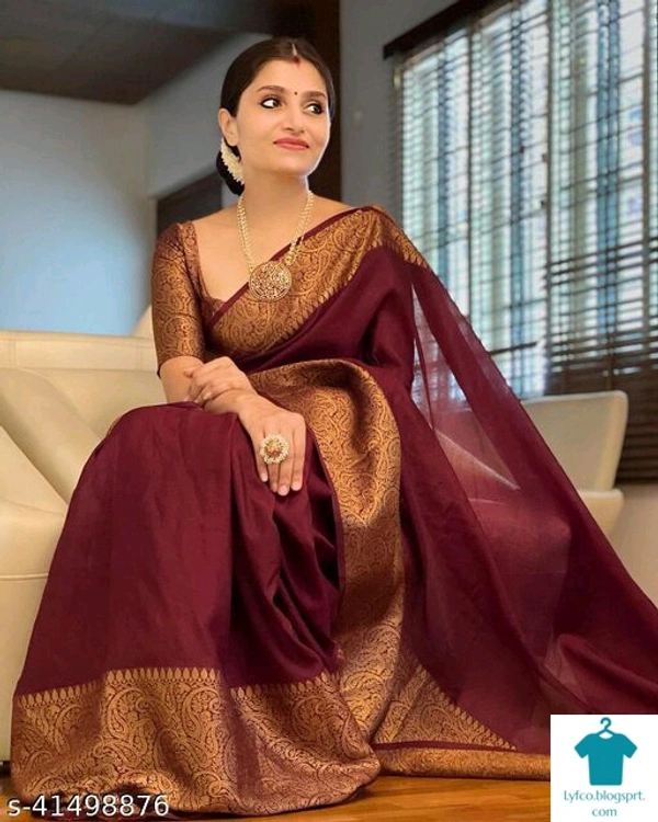 Product Name: *Kashvi Superior Sarees*Saree Fabric: Art SilkBlouse: Separate Blouse PieceBlouse Fabric: Banarasi SilkPattern: SolidBlouse Pattern: Same as BorderMultipack: Single - Free size
