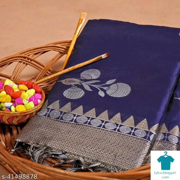 Product Name: *Jivika Alluring Sarees*Saree Fabric: Art SilkBlouse: Separate Blouse PieceBlouse Fabric: Banarasi SilkPattern: Zari WovenBlouse Pattern: SolidMultipack: Single - Free size