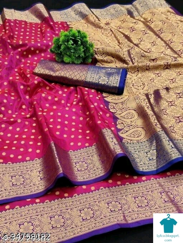 Product Name: *Aagyeyi Superior Sarees*Saree Fabric: Art SilkBlouse: Separate Blouse PieceBlouse Fabric: Art SilkPattern: Zari WovenBlouse Pattern: Same as BorderMultipack: Single - Free size