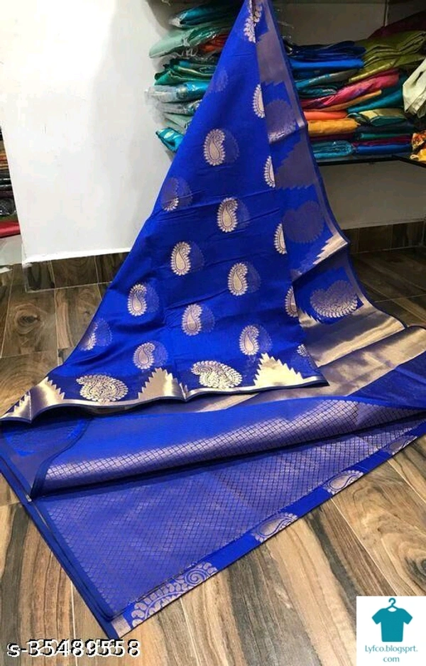 Product Name: *BANARASI SILK SAREE*Saree Fabric: Banarasi SilkBlouse: Separate Blouse PieceBlouse Fabric: Art SilkPattern: Zari WovenMultipack: Single - Sizes: Free Size (Saree Length Size: 5.5 m, Blouse Length Size: 0.8 m) 