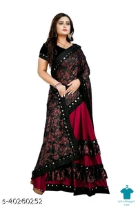 Product Name: *Aishani Pretty Sarees*Saree Fabric: Lycra BlendBlouse: Separate Blouse PieceBlouse Fabric: SilkPattern: PrintedBlouse Pattern: Same as BorderMultipack: Single - Free size