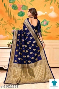 Product Name: *Indian Woman Banarasi Silk Saree*Saree Fabric: Banarasi SilkBlouse: Separate Blouse PieceBlouse Fabric: Banarasi SilkPattern: Zari WovenBlouse Pattern: Same as BorderMultipack: Single - Free size