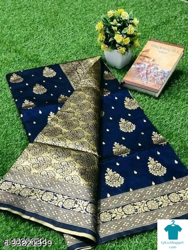 Product Name: *Indian Woman Banarasi Silk Saree*Saree Fabric: Banarasi SilkBlouse: Separate Blouse PieceBlouse Fabric: Banarasi SilkPattern: Zari WovenBlouse Pattern: Same as BorderMultipack: Single - Free size