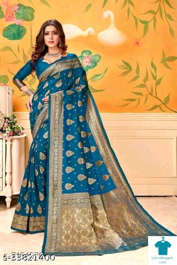 Product Name: *Indian Woman Banarasi Silk Saree*Saree Fabric: Banarasi SilkBlouse: Separate Blouse PieceBlouse Fabric: Banarasi SilkPattern: Zari WovenBlouse Pattern: Same as BorderMultipack: Single - Free size