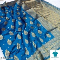 Product Name: *Indian Woman Banarasi Silk Saree*Saree Fabric: Banarasi SilkBlouse: Separate Blouse PieceBlouse Fabric: Banarasi SilkPattern: Zari WovenBlouse Pattern: Same as BorderMultipack: Single - Free size