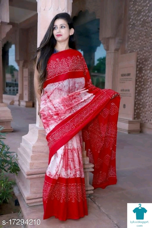 Catalog Name:*Banita Fabulous Sarees*Saree Fabric: CottonBlouse: Separate Blouse PieceBlouse Fabric: CottonPattern: PrintedMultipack: Single - Free size