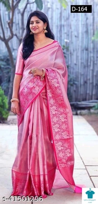 Product Name: *Adrika Alluring Sarees*Saree Fabric: Banarasi SilkBlouse: Separate Blouse PieceBlouse Fabric: Art SilkPattern: Zari WovenBlouse Pattern: Same as BorderMultipack: Single - Free size
