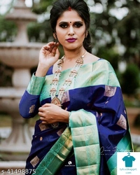 Product Name: *Adrika Ensemble Sarees*Saree Fabric: Art SilkBlouse: Separate Blouse PieceBlouse Fabric: Banarasi SilkPattern: Zari WovenBlouse Pattern: Same as SareeMultipack: Single - Free size