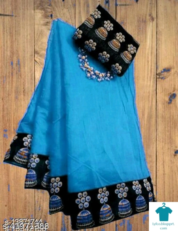 Product Name: *Myra Graceful Sarees*Saree Fabric: Chanderi CottonBlouse: Separate Blouse PieceBlouse Fabric: Dupion SilkPattern: EmbroideredBlouse Pattern: Same as BorderMultipack: Single - Free size, colour- white 