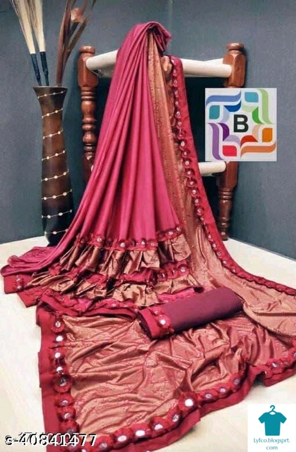 Product Name: *Fancy Lycra Saree*Saree Fabric: LycraBlouse: Separate Blouse PieceBlouse Fabric: Banarasi SilkPattern: PrintedBlouse Pattern: EmbellishedMultipack: Single - Free size