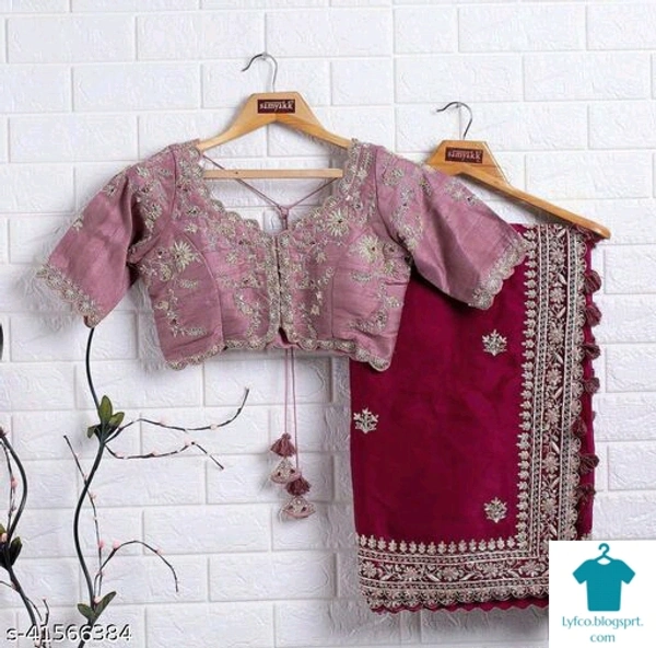 Product Name: *Adrika Sensational Sarees*Saree Fabric: Vichitra SilkBlouse: Separate Blouse PieceBlouse Fabric: SilkPattern: EmbroideredBlouse Pattern: EmbroideredMultipack: Single - Free size