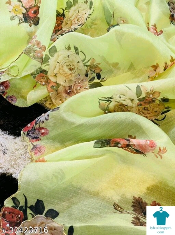 Product Name: *ORGANZA SILK SAREE WITH KHATLI WORK*Saree Fabric: OrganzaBlouse: Separate Blouse PieceBlouse Fabric: OrganzaMultipack: Single - Free size