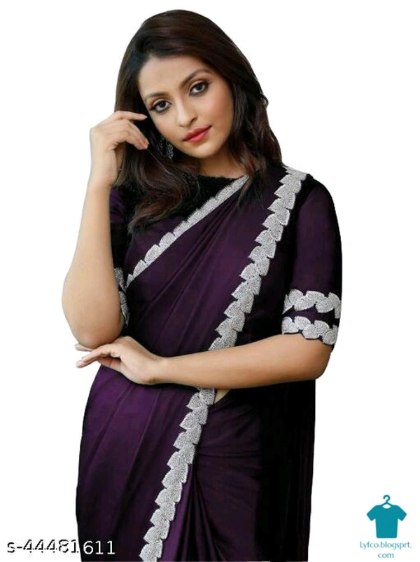 Product Name: *Myra Alluring Sarees*Saree Fabric: Satin SilkBlouse: Without BlouseBlouse Fabric: Dupion SilkPattern: EmbroideredBlouse Pattern: EmbroideredMultipack: Single - Free size