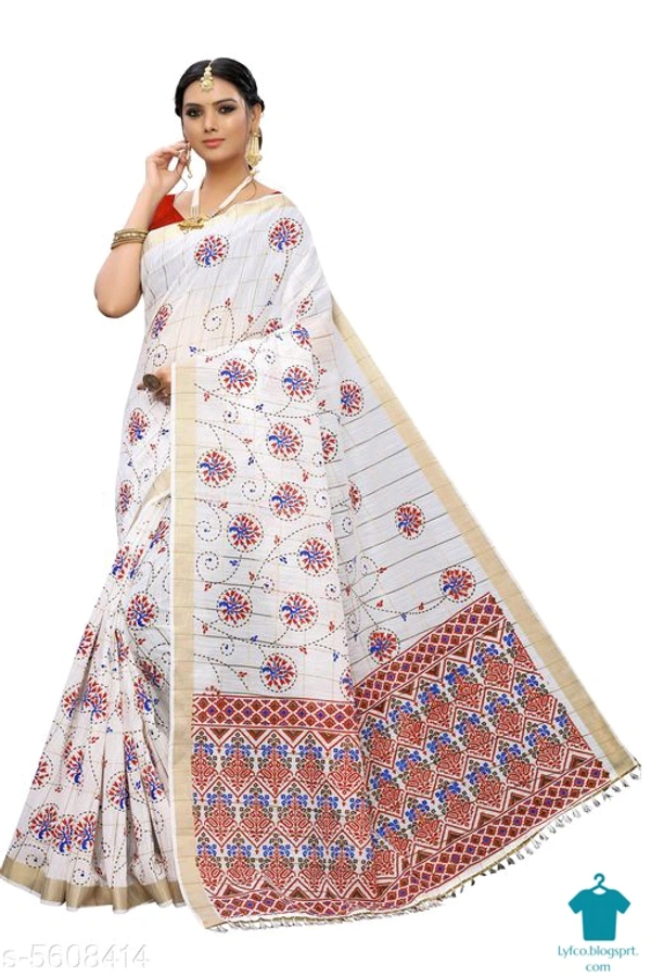 Product Name: *Adrika Alluring Saree*Saree Fabric: Cotton BlendBlouse: Running BlouseBlouse Fabric: Cotton SilkPattern: PrintedMultipack: Single - Free size