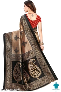 Product Name: *Bhagavati Fashion Woman's Red Art Silk Digital Printed saree with Red color blouse Piece in Digital Printed style*Saree Fabric: Art SilkBlouse: Separate Blouse PieceBlouse Fabric: Art SilkPattern: Zari WovenBlouse Pattern: Zari WovenMultipack: Single - Free size